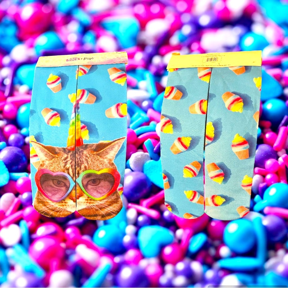 Super Cute Unicorn Cat Print Socks